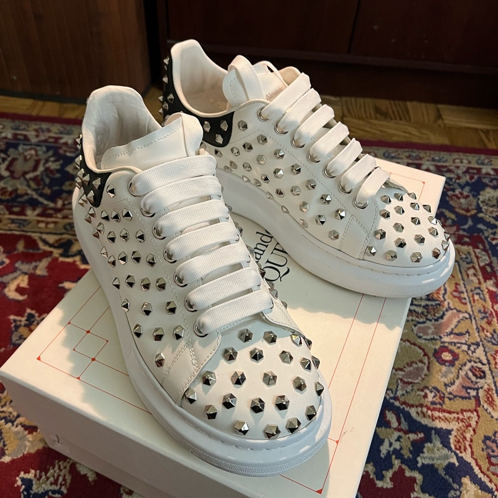 Alexander McQueen Studded Sneakers size 41 EUR (8 USD) comes with shoe box